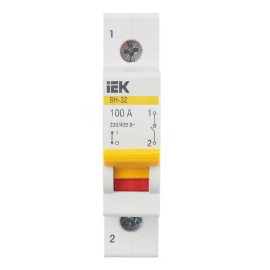 Выключатель нагрузки (мини-рубильник) 1п 100А ВН-32 KARAT IEK MNV10-1-100