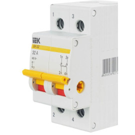 Выключатель нагрузки (мини-рубильник) 2п 32А ВН-32 KARAT IEK MNV10-2-032