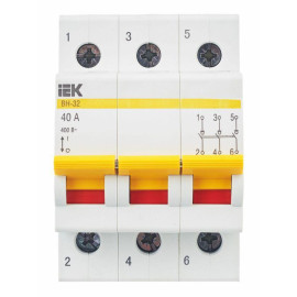 Выключатель нагрузки (мини-рубильник) 3п 40А ВН-32 KARAT IEK MNV10-3-040