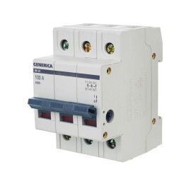 Выключатель нагрузки (мини-рубильник) 3п 100А ВН-32 GENERICA MNV15-3-100
