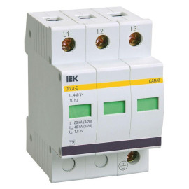 Ограничитель перенапряжения ОПС1-C 3P KARAT IEK MOP20-3-C