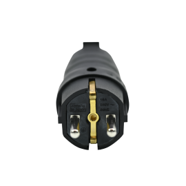 Вилка угловая MultiSet 16А 250В IP44 с заземл. каучук черн. SE MST1102BK