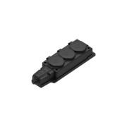 Колодка удлинителя 3-м MultiSet 16А 250В IP44 с заземл. каучук черн. SE MST4103BK