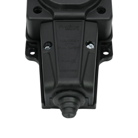 Колодка удлинителя 4-м MultiSet 16А 250В IP44 с заземл. каучук черн. SE MST4104BK