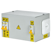 Ящик с понижающим трансформатором ЯТП 0.25 220/36В (3 авт. выкл.) IEK MTT13-036-0250