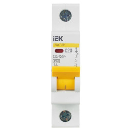 Выключатель автоматический модульный 1п C 20А 4.5кА ВА47-29 KARAT IEK MVA20-1-020-C