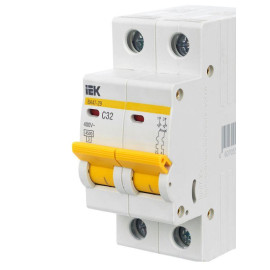 Выключатель автоматический модульный 2п C 32А 4.5кА ВА47-29 KARAT IEK MVA20-2-032-C