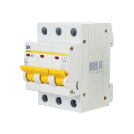 Выключатель автоматический модульный 3п B 10А 4.5кА ВА47-29 KARAT IEK MVA20-3-010-B