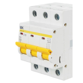 Выключатель автоматический модульный 3п C 16А 4.5кА ВА47-29 KARAT IEK MVA20-3-016-C