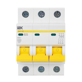 Выключатель автоматический модульный 3п B 25А 4.5кА ВА47-29 KARAT IEK MVA20-3-025-B