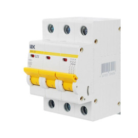 Выключатель автоматический модульный 3п B 25А 4.5кА ВА47-29 KARAT IEK MVA20-3-025-B
