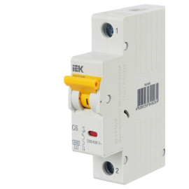 Выключатель автоматический модульный 1п C 6А 6кА ВА47-60M KARAT IEK MVA31-1-006-C