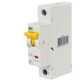 Выключатель автоматический модульный 1п C 10А 6кА ВА47-60M KARAT IEK MVA31-1-010-C