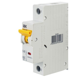 Выключатель автоматический модульный 1п C 40А 6кА ВА47-60M KARAT IEK MVA31-1-040-C