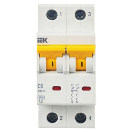 Выключатель автоматический модульный 2п C 6А 6кА ВА47-60M KARAT IEK MVA31-2-006-C