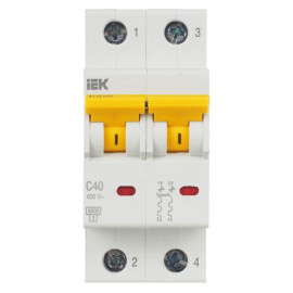 Выключатель автоматический модульный 2п C 40А 6кА ВА47-60M KARAT IEK MVA31-2-040-C