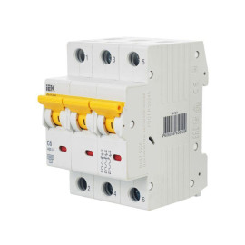 Выключатель автоматический модульный 3п C 6А 6кА ВА47-60M KARAT IEK MVA31-3-006-C
