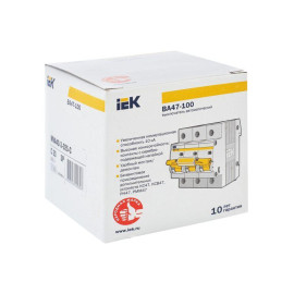 Выключатель автоматический модульный 3п C 25А 10кА ВА47-100 KARAT IEK MVA40-3-025-C