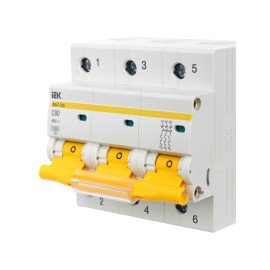 Выключатель автоматический модульный 3п C 80А 10кА ВА47-100 KARAT IEK MVA40-3-080-C