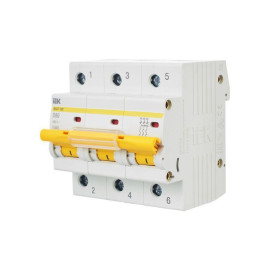 Выключатель автоматический модульный 3п D 80А 10кА ВА47-100 KARAT IEK MVA40-3-080-D