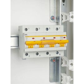 Выключатель автоматический модульный 4п C 80А 10кА ВА47-100 KARAT IEK MVA40-4-080-C