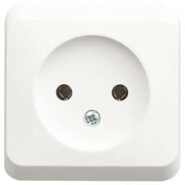 Розетка 1-м ОП Этюд 16А IP20 250В без заземл. без защ. шторок бел. SE PA16-001B