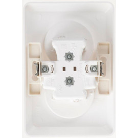 Розетка 2-м СП Этюд 16А IP20 250В без заземл. без защ. шторок бел. SE PC16-005B