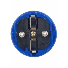 Вилка прямая ОМЕГА ВБп3-1-0м IP44 каучук син. IEK PKR01-016-2-K07