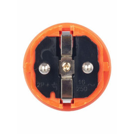 Вилка прямая ОМЕГА ВБп3-1-0м IP44 каучук оранж. IEK PKR01-016-2-K09