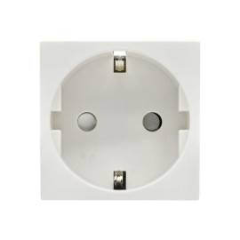 Розетка PRIMER с заземл. защ. шторки винт. зажим РКС-20-30-П-К бел. IEK PR-KK40D-RSZH-2-2-K01