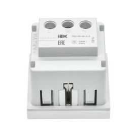 Розетка PRIMER с заземл. защ. шторки винт. зажим РКС-20-30-П-К бел. IEK PR-KK40D-RSZH-2-2-K01