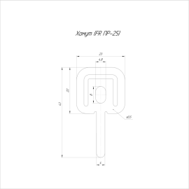 Хомут (FR ПР-25) (уп.100шт) Промрукав PR08.3659