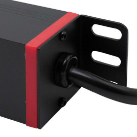 Блок распределения питания 6-м 16А Schuko вх. разъем Schuko для 19дюйм шкафов защита от перенапряж. с индикатором сети DKC R519SH6OPSHSP