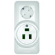 Розетка 2-м ОП Blanca / Прима 250В комбинир. для электроплиты 32А+силовая 16А (опт. упак.) бел. SE RA32-211R-B