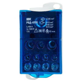 Блок распределительный на DIN-рейку РБД-400А IEK RBD-400