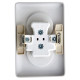 Розетка 2-м СП Хит 16А IP21 250В без заземл. без защ. шторок бел. SE RS16-235-B