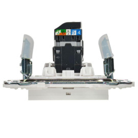 Розетка компьютерная RJ45 кат.5E SKANDY SK-K01W арктич. бел. IEK SK-K10-1-K01