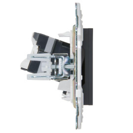 Розетка компьютерная RJ45 кат.5E SKANDY SK-K01G графит IEK SK-K10-1-K53