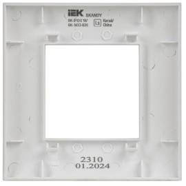 Рамка 1-м SKANDY SK-F01W арктич. бел. IEK SK-M12-K01