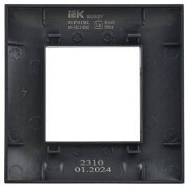 Рамка 1-м SKANDY SK-F01Bl черн. IEK SK-M12-K02