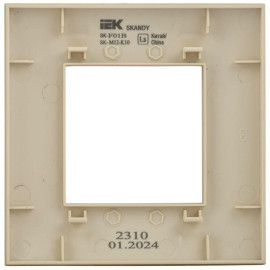 Рамка 1-м SKANDY SK-F01B беж. IEK SK-M12-K10