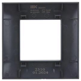 Рамка 1-м SKANDY SK-F01G графит IEK SK-M12-K53