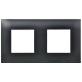 Рамка 2-м SKANDY SK-F02Bl черн. IEK SK-M22-K02