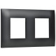 Рамка 2-м SKANDY SK-F02Bl черн. IEK SK-M22-K02