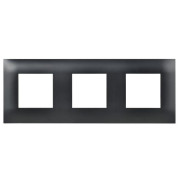 Рамка 3-м SKANDY SK-F03Bl черн. IEK SK-M32-K02