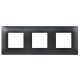 Рамка 3-м SKANDY SK-F03Bl черн. IEK SK-M32-K02