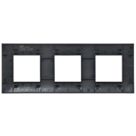 Рамка 3-м SKANDY SK-F03Bl черн. IEK SK-M32-K02