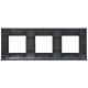 Рамка 3-м SKANDY SK-F03Bl черн. IEK SK-M32-K02