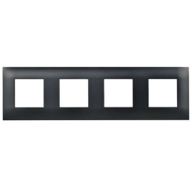 Рамка 4-м SKANDY SK-F04Bl черн. IEK SK-M42-K02