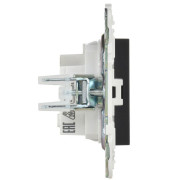 Розетка SKANDY 10А без заземл. без защ. шторок SK-R02Bl черн. IEK SK-R10-10-K02